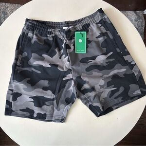 Flint Park Men’s 7” Camo Court Short Size XL Black Gray New